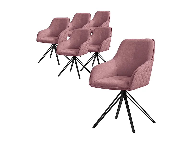 6 sedia girevole sedia da pranzo poltrona 360 gradi sedia girevole sedia da sogg