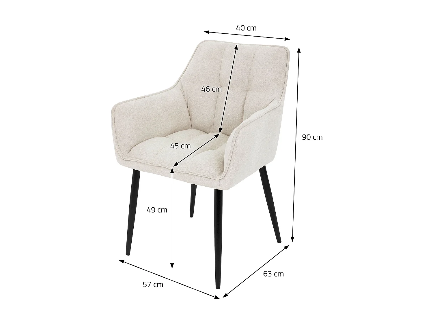 Silla de comedor Silla de salón Silla de cocina Sillón de salón de diseño Silla