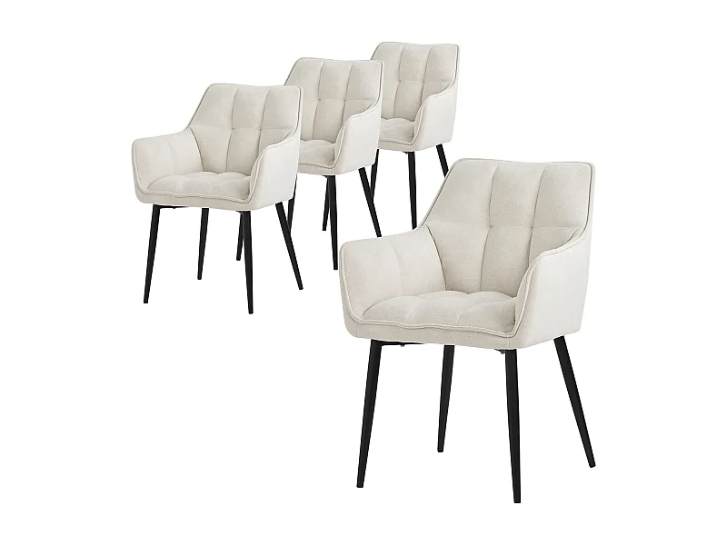 Set di 4 sedie per sala da pranzo Sedia da soggiorno Sedia da cucina Poltrona Se