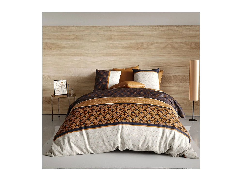 Parure de lit 220x240 cm coton 57 fils - 3 pièces Tofa