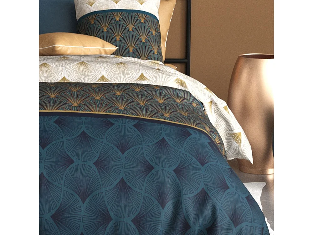 Parure de lit 240x260 cm coton 57 fils - 3 pièces Opala