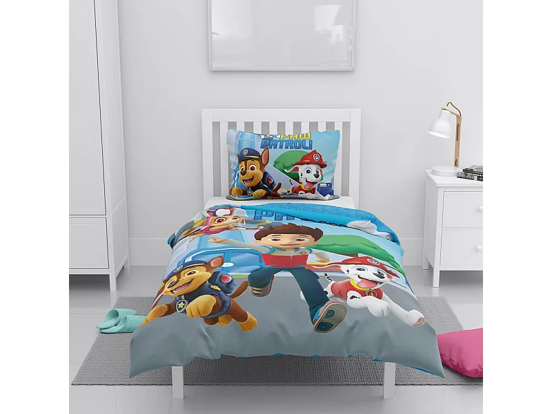 Parure de lit Pat Patrouille Team 2 100% coton 140x200 cm