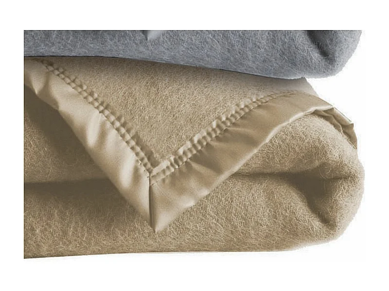 Couverture 220x240 cm Polyester / Viscose Beige