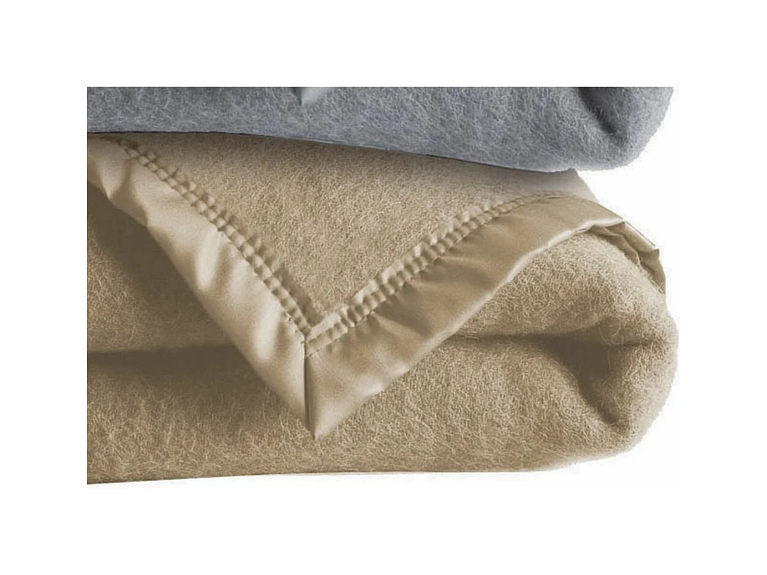 Couverture 220x240 cm Polyester / Viscose Beige