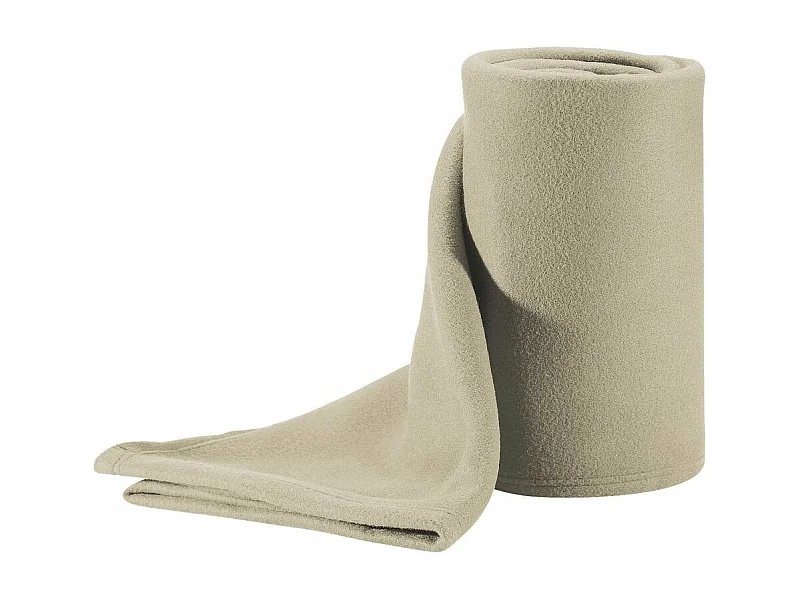 Couverture polaire 180x220 cm Polyester Gris