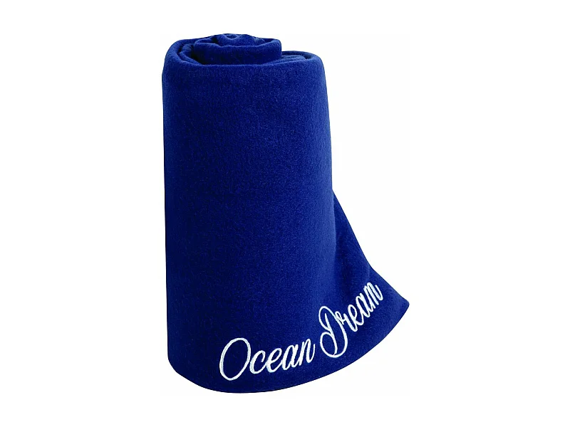 Plaid polaire 100x150 cm Polyester Ocean dream