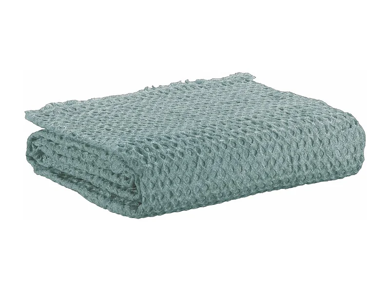 Plaid 130x160 cm Polyester Recyclé Bleu Canard