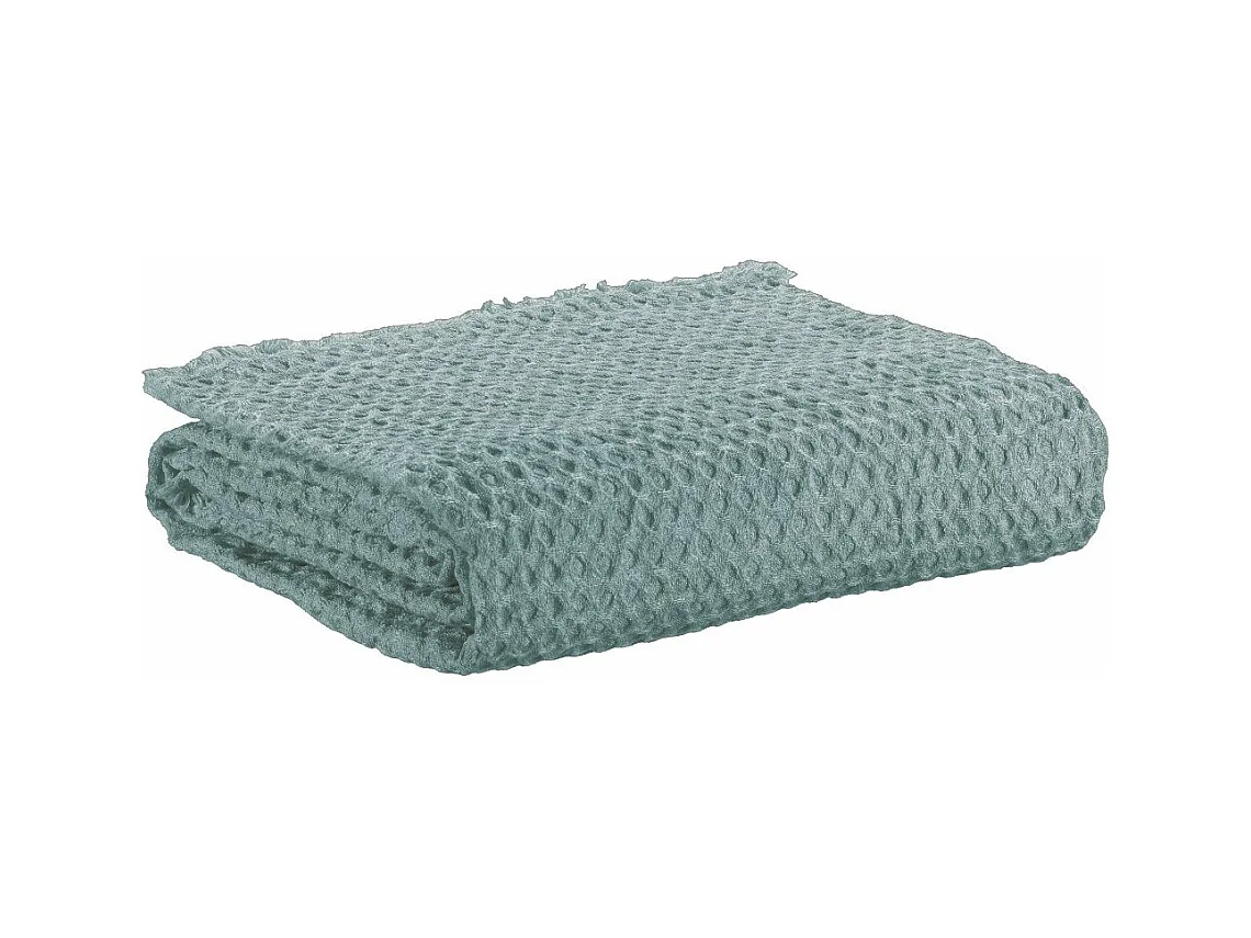 Plaid 130x160 cm Polyester Recyclé Bleu Canard