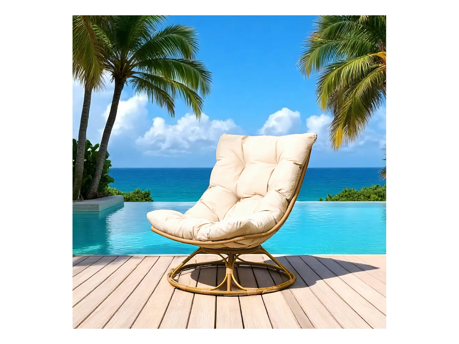 Fauteuil Petra Beige