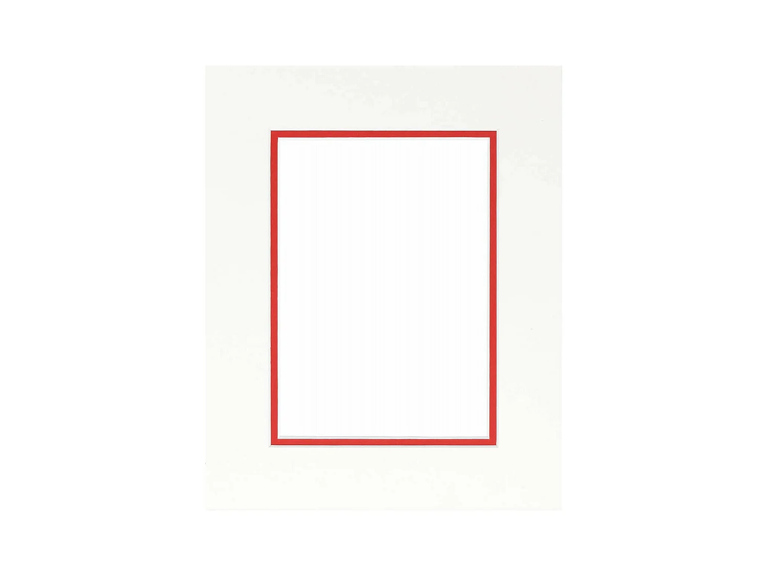 Passe-partout double rouge 30x40 cm ouverture 20x30 cm