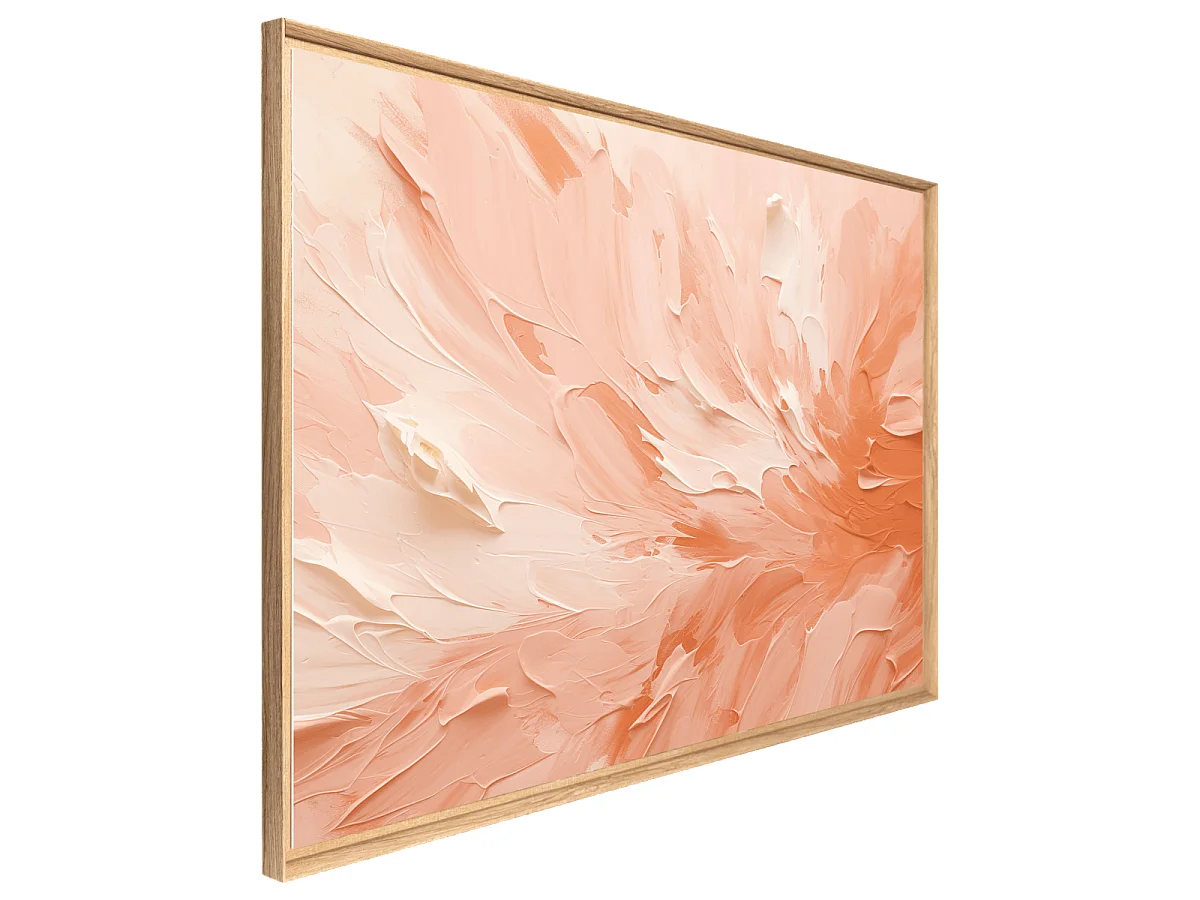 Tableau mural encadré art texturé 65x97 cm