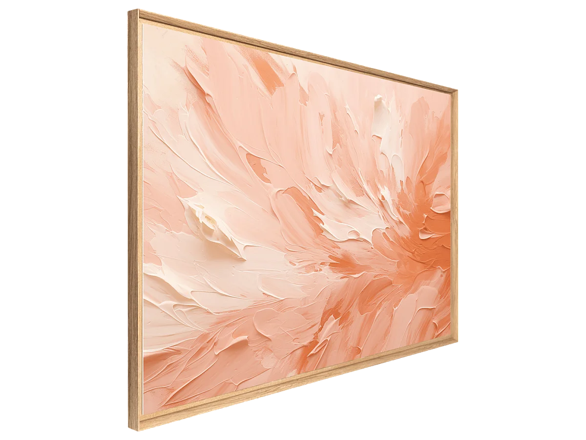 Tableau mural encadré art texturé 65x97 cm