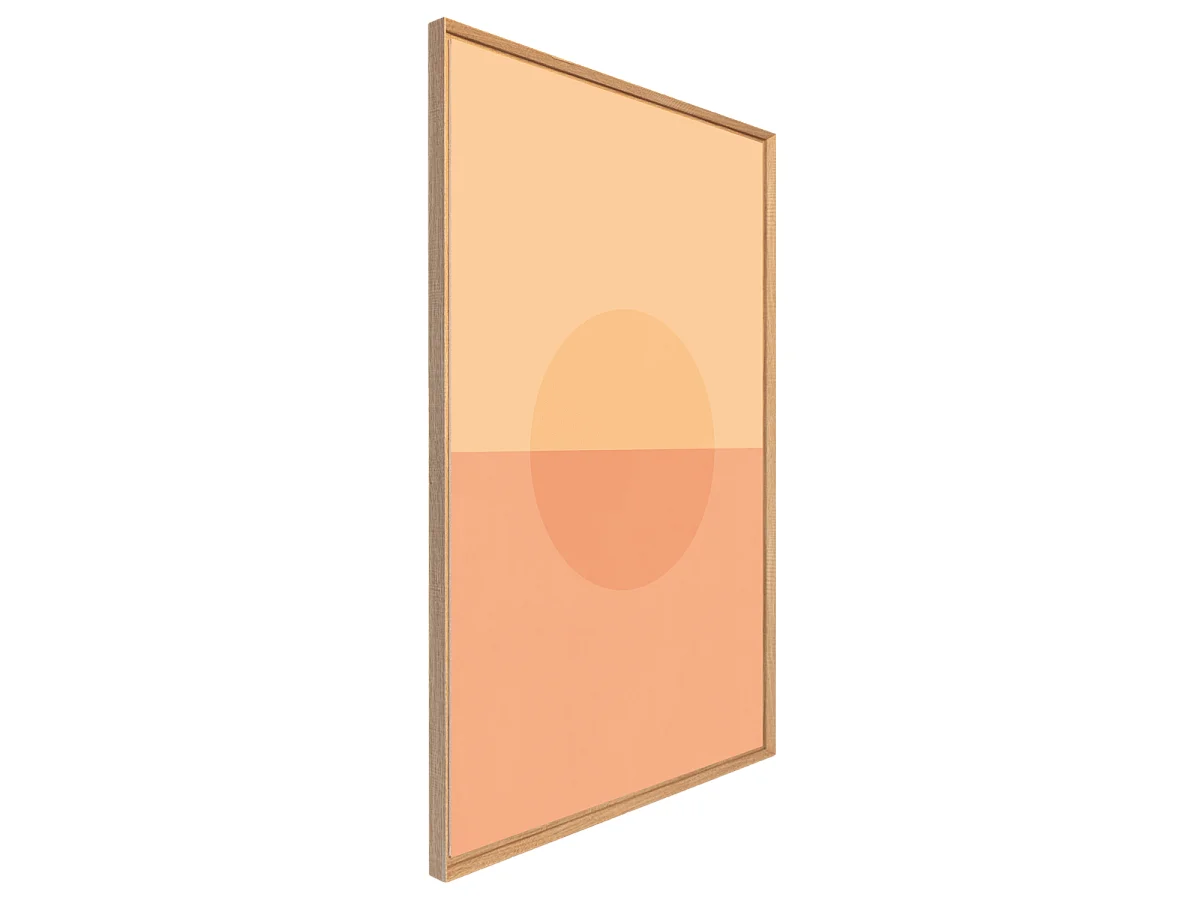 Tableau mural encadré demi soleil 65x97 cm