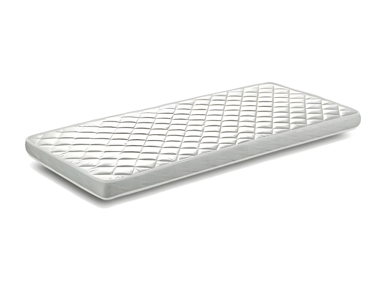 Pack - Lit Enfant Cabane & Matelas "Dallas II" 90x200cm Blanc
