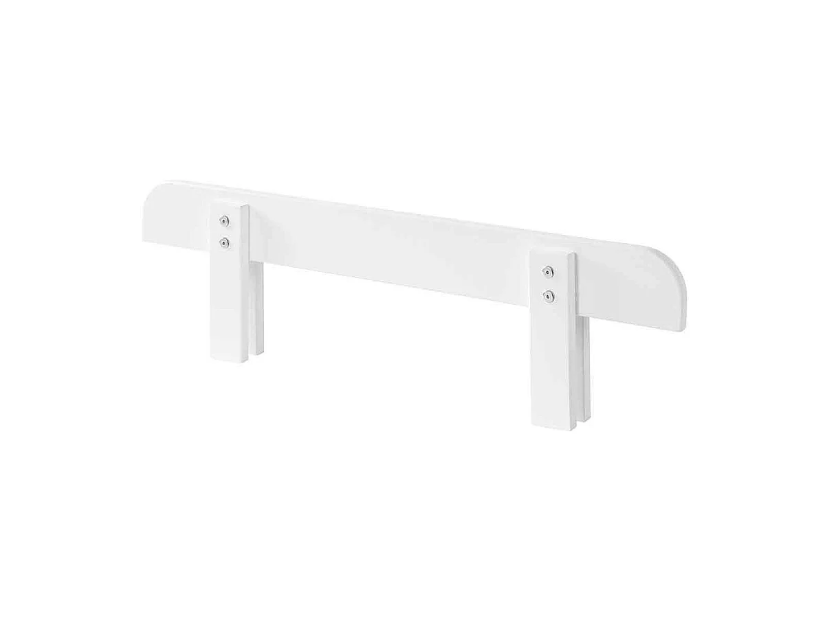 Pack - Lit Enfant, Barrière & Chevet "Kiddy" 90x200cm Blanc