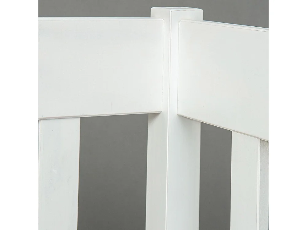 Lit Banquette en Bois "Trosin" 90x200cm Blanc