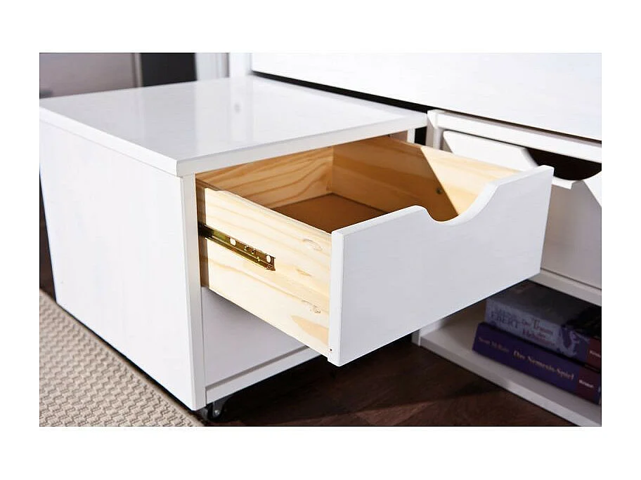 Lit Enfant Multi-Rangements "Clark" 90x200cm Blanc