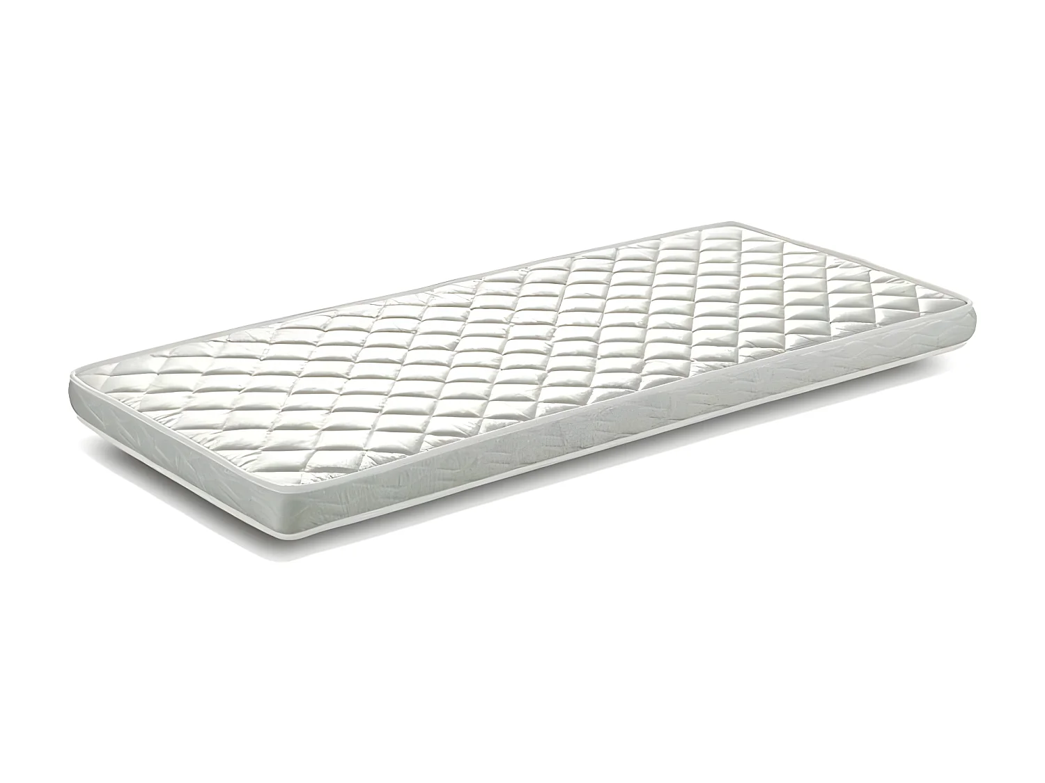 Pack - Lit Cabane Enfant & Matelas "Dallas" 90x200cm Blanc