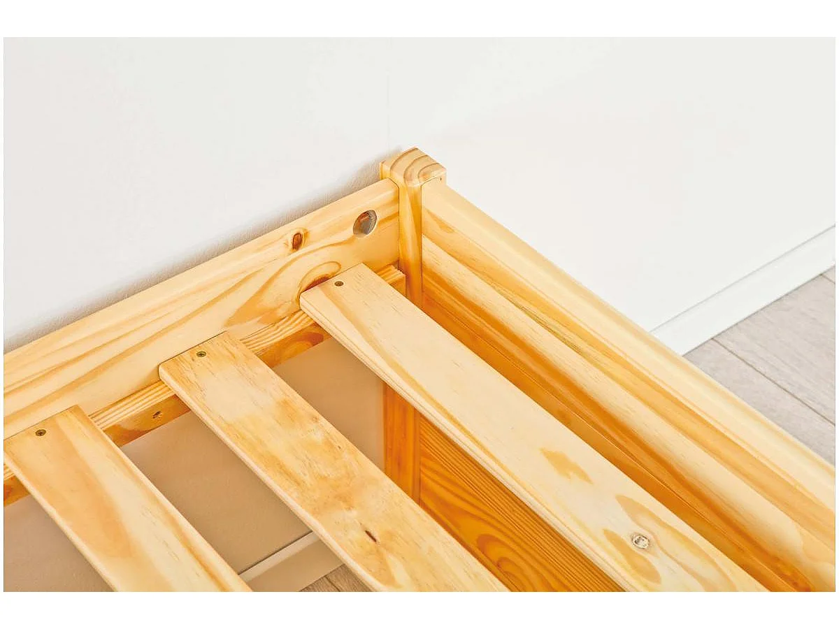 Lit Enfant Multi-Rangements "Clark" 90x200cm Naturel