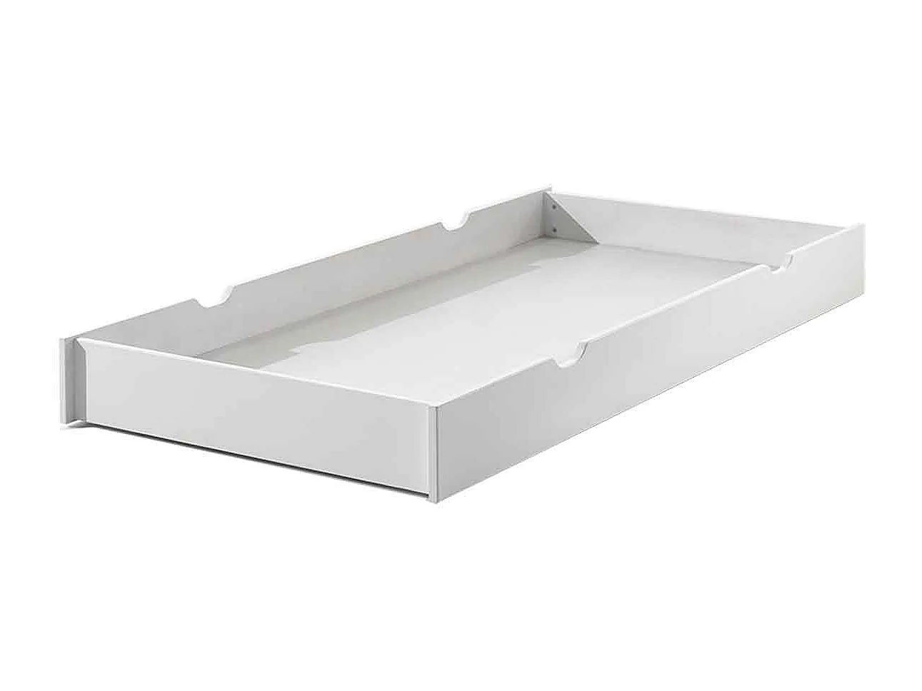 Pack - Lit Enfant, Sommier & Tiroir "Erik" 90x200cm Blanc