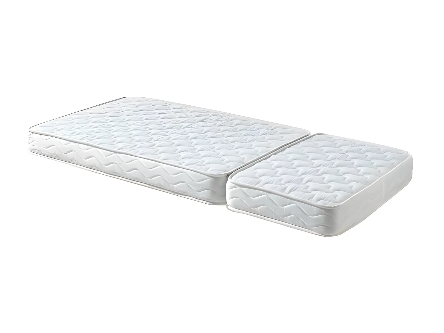 Pack - Lit Évolutif Enfant, Tiroir & Matelas "Jumper" 90x160cm Blanc