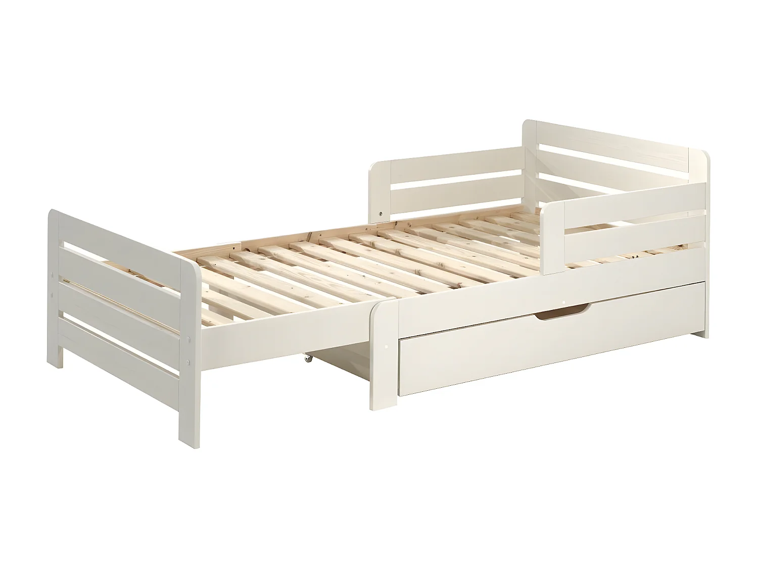 Lit Évolutif avec Tiroir "Jumper" 90x200cm Blanc