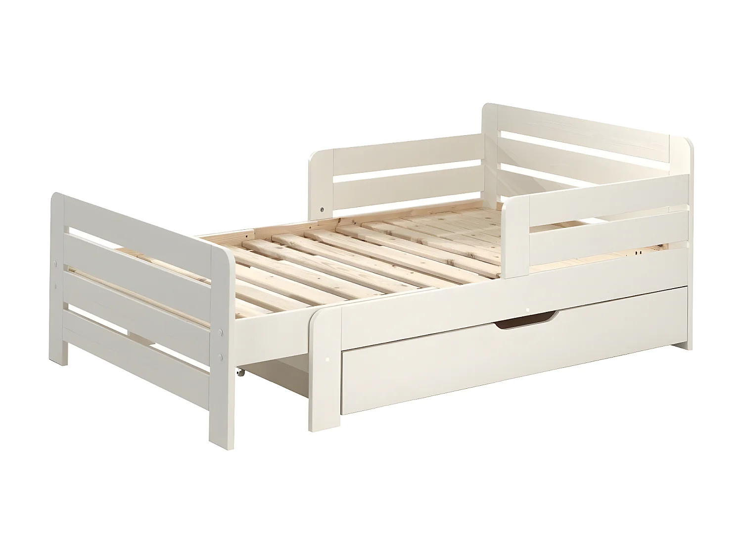 Lit Évolutif avec Tiroir "Jumper" 90x200cm Blanc