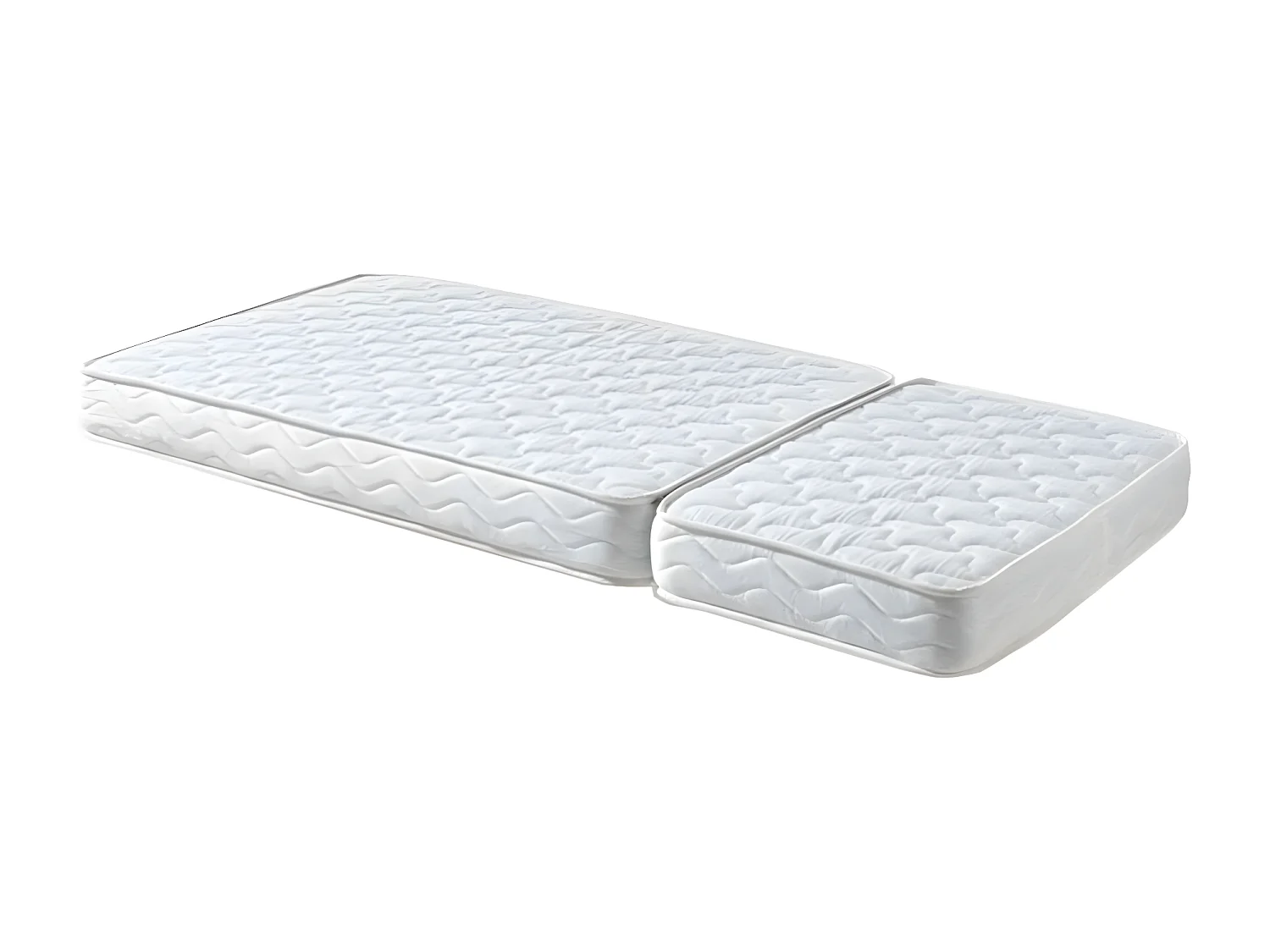 Pack - Lit Évolutif Enfant, Tiroir & Matelas "Jumper" 90x140cm Blanc