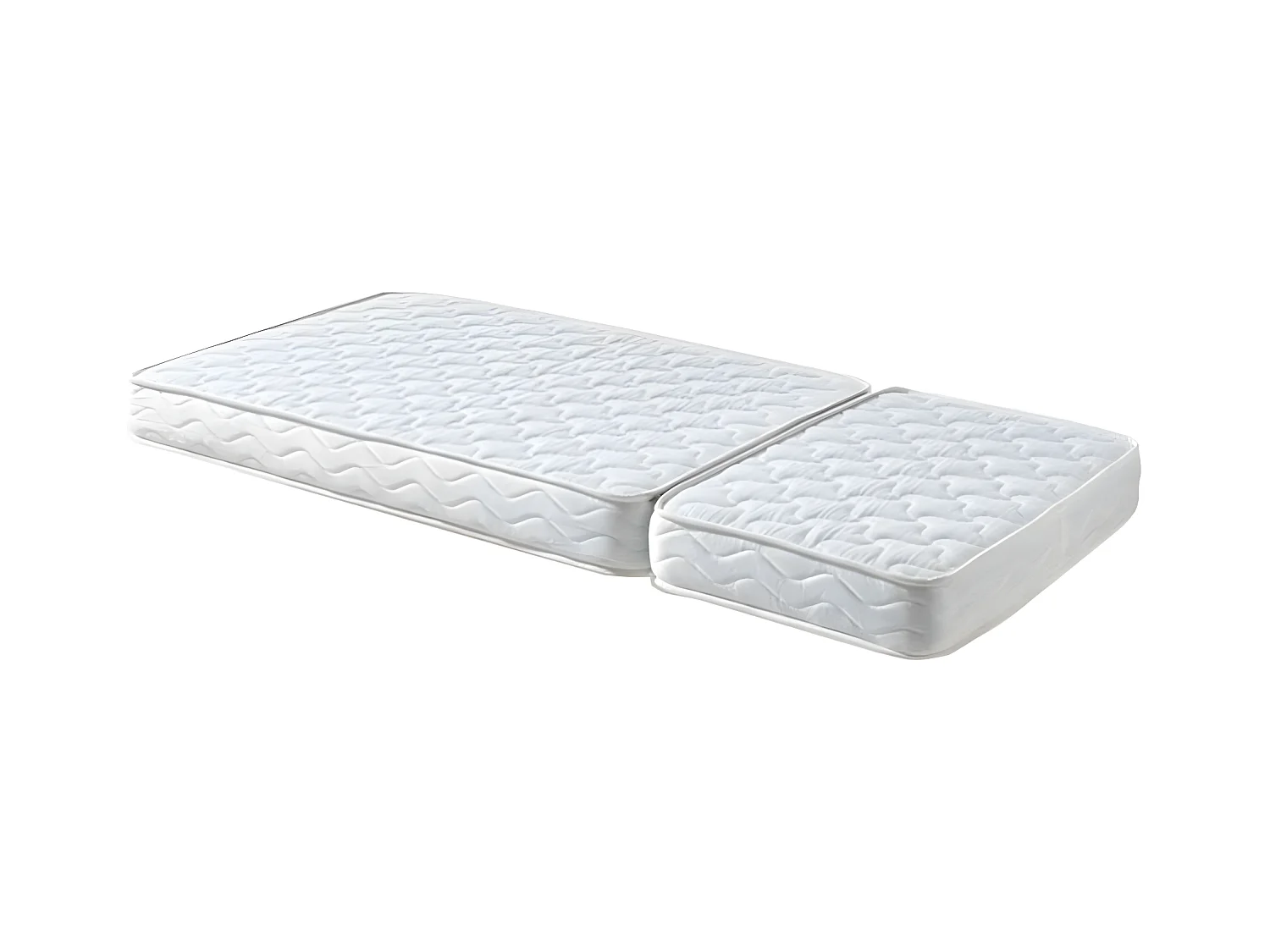 Pack - Lit Évolutif Enfant, Tiroir & Matelas "Jumper" 90x140cm Blanc