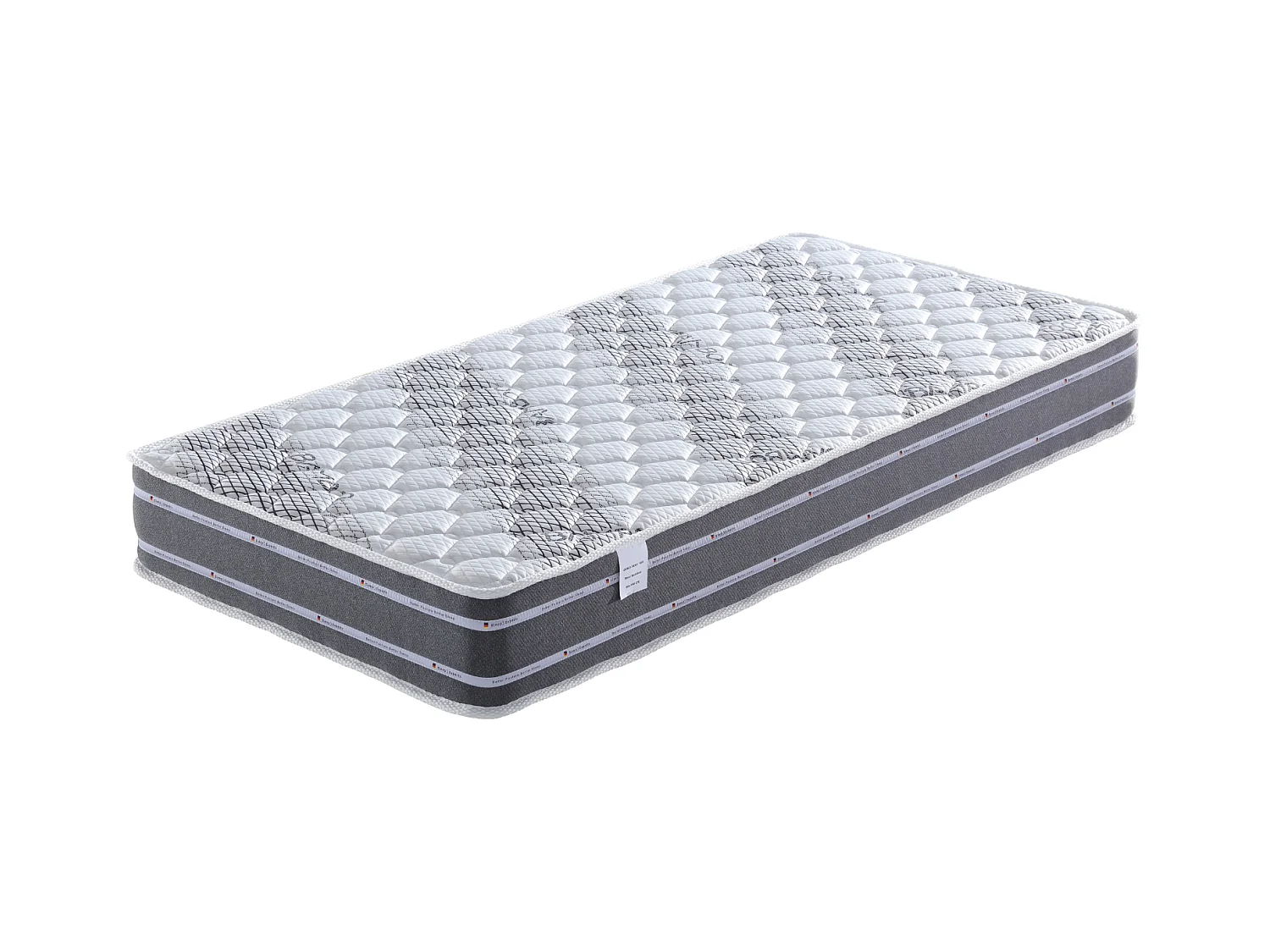 Matelas Mousse 100x190 cm Épaisseur 24 cm + Protège Matelas + Oreiller Visco