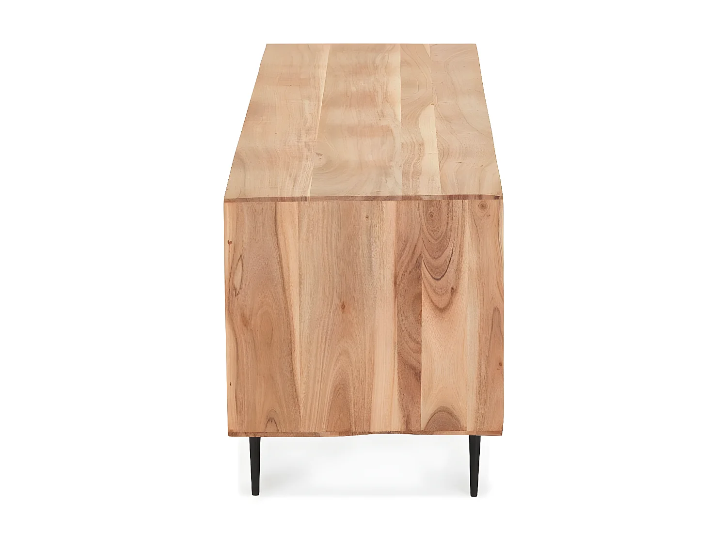 Meuble TV 3 Portes en Bois "Myriam" 147cm Naturel