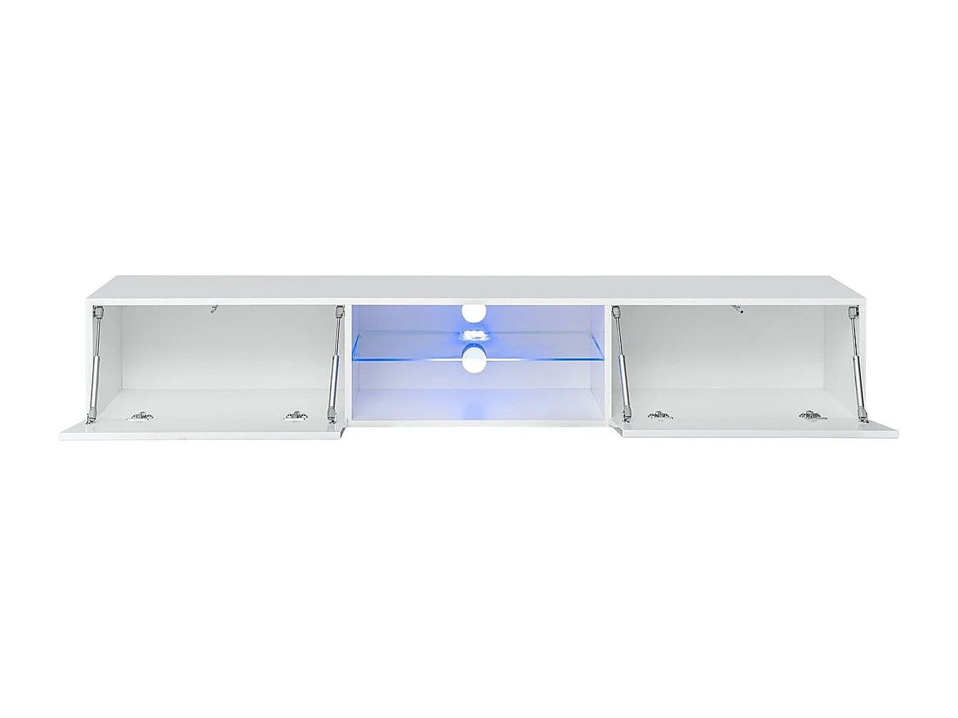 Meuble TV LED Design "Switch III" 180cm Blanc