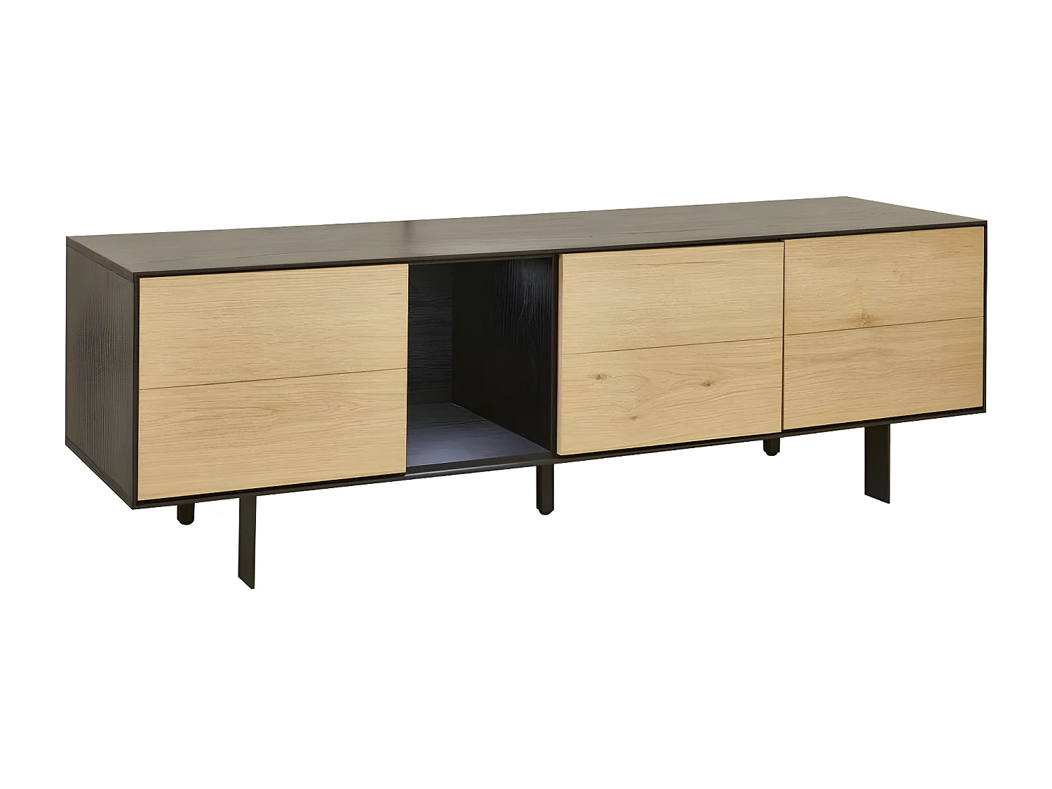 Meuble TV 3 Portes "Brookside" 160cm Beige