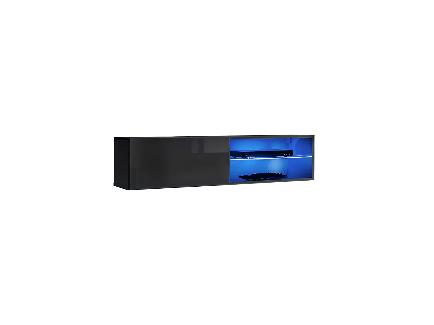 Meuble TV LED Design "Switch IV" 120cm Gris