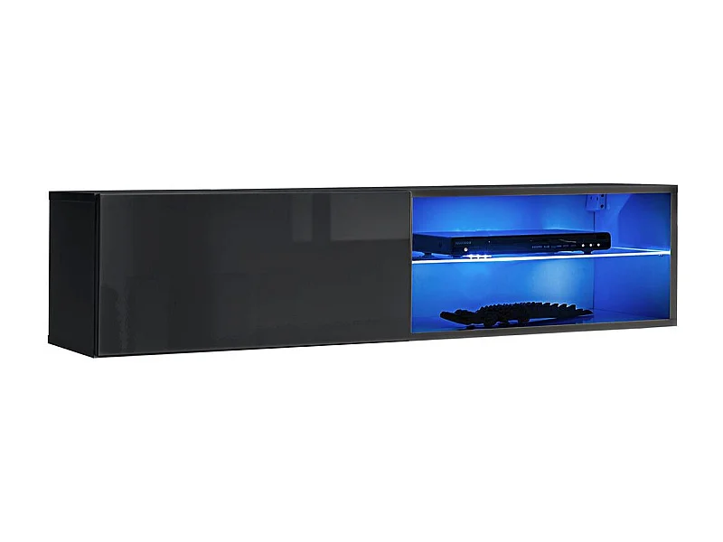 Meuble TV LED Design "Switch IV" 120cm Gris