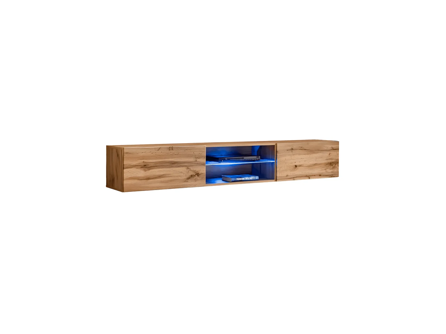Meuble TV LED Design "Switch III" 180cm Naturel