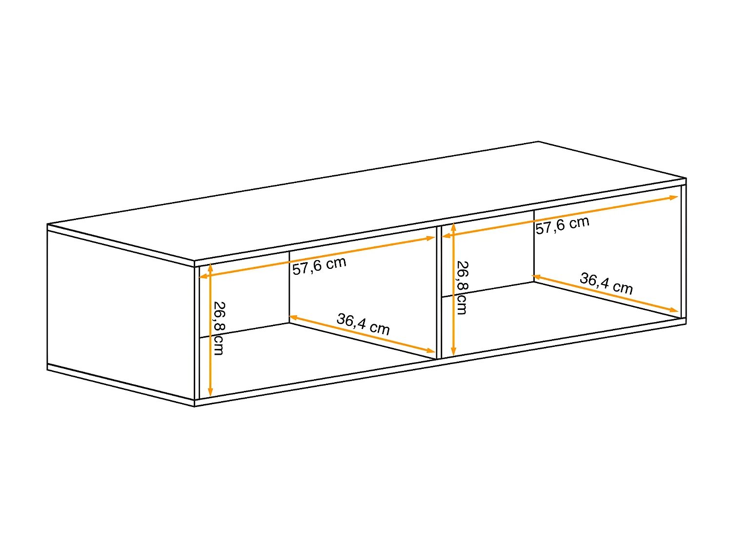 Szafka RTV2 SWITCH 120 dąb wotan