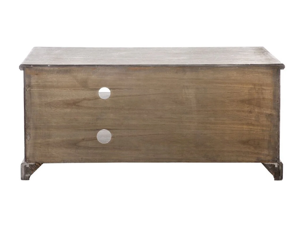 Meuble TV & 2 Paniers "Catherine" 120cm Naturel