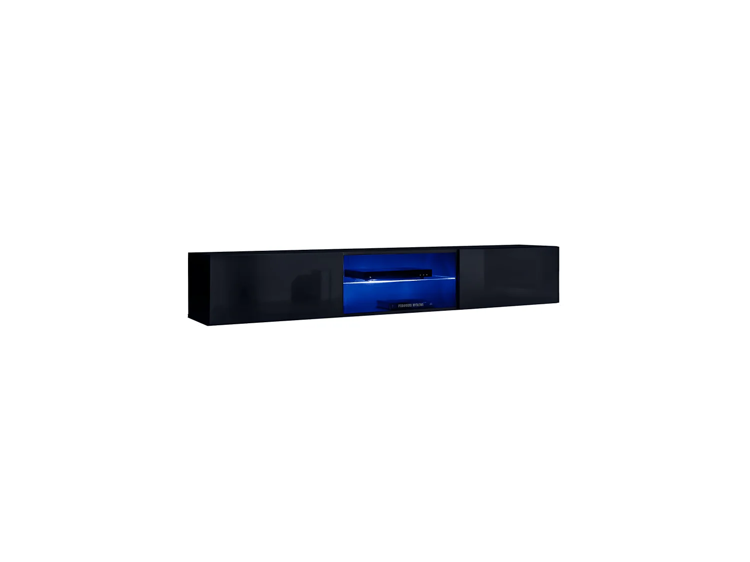 Meuble TV LED Design "Switch III" 180cm Noir