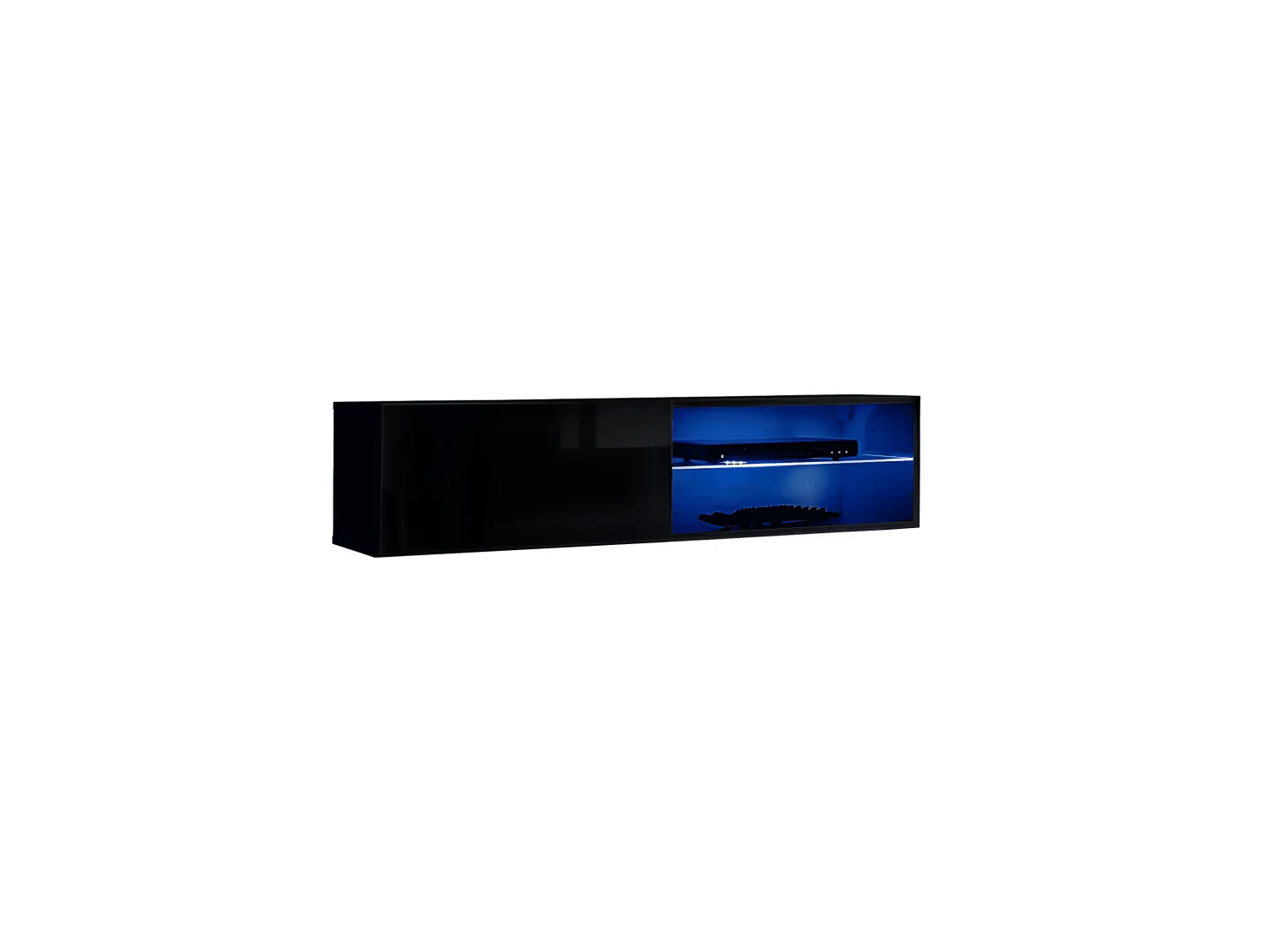 Meuble TV LED Design "Switch IV" 120cm Noir