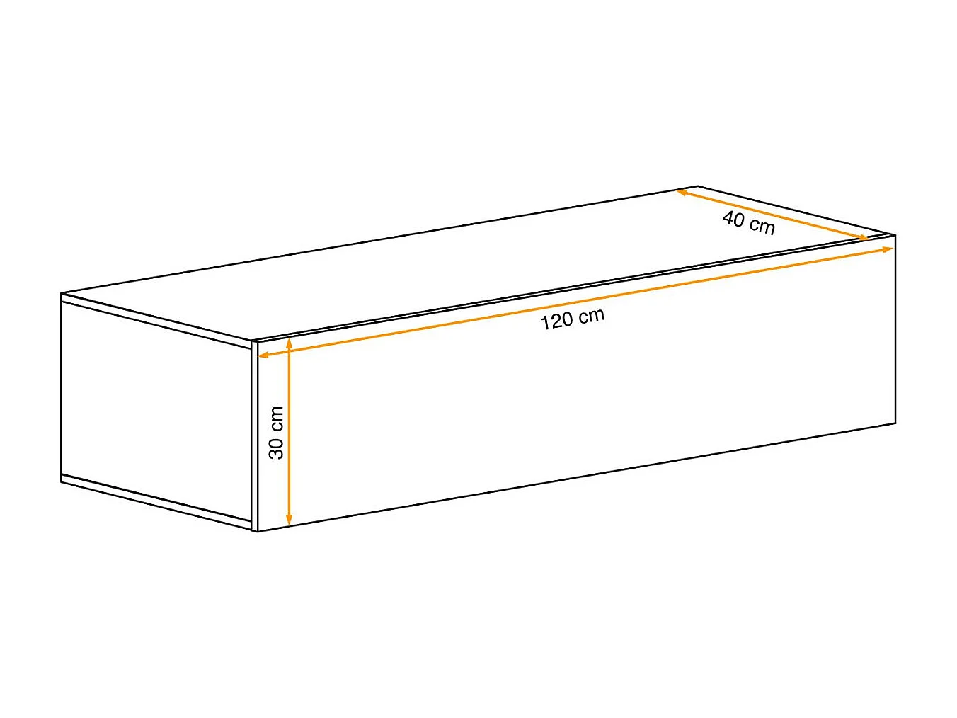 Banc TV Mural Design "Switch" 120cm Gris