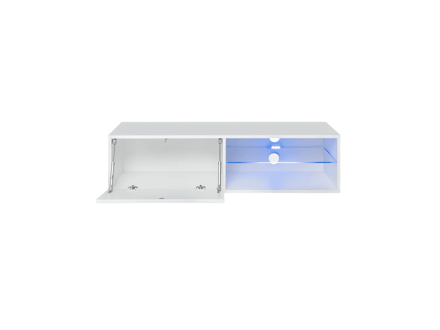 Meuble TV LED Design "Switch IV" 120cm Blanc