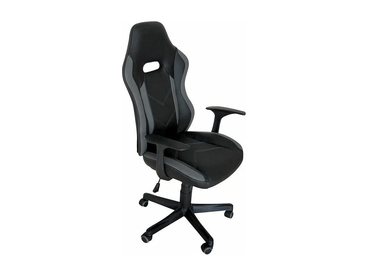 Kent zwarte kunstleren bureaustoel