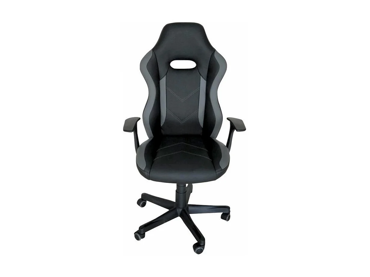 Kent zwarte kunstleren bureaustoel