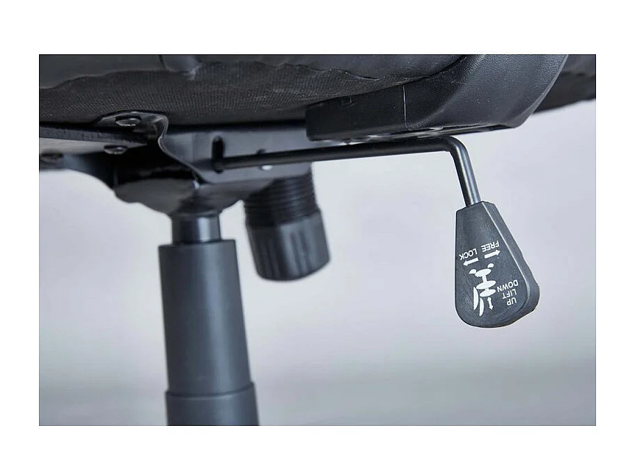 Kent zwarte kunstleren bureaustoel