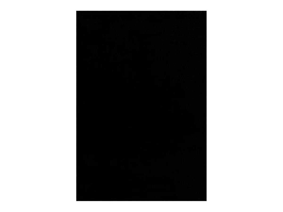 tapis salle de gym Ø200cm tissé noir rond motif uni NOSSA