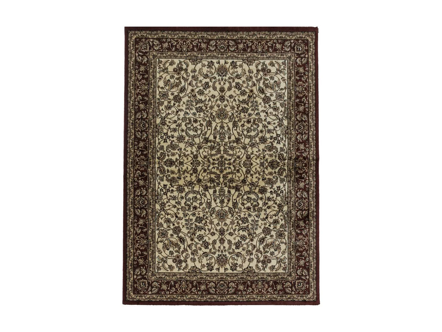 Tapis orient 300x400 rectangle crème tissé motif classique TIBRICAL