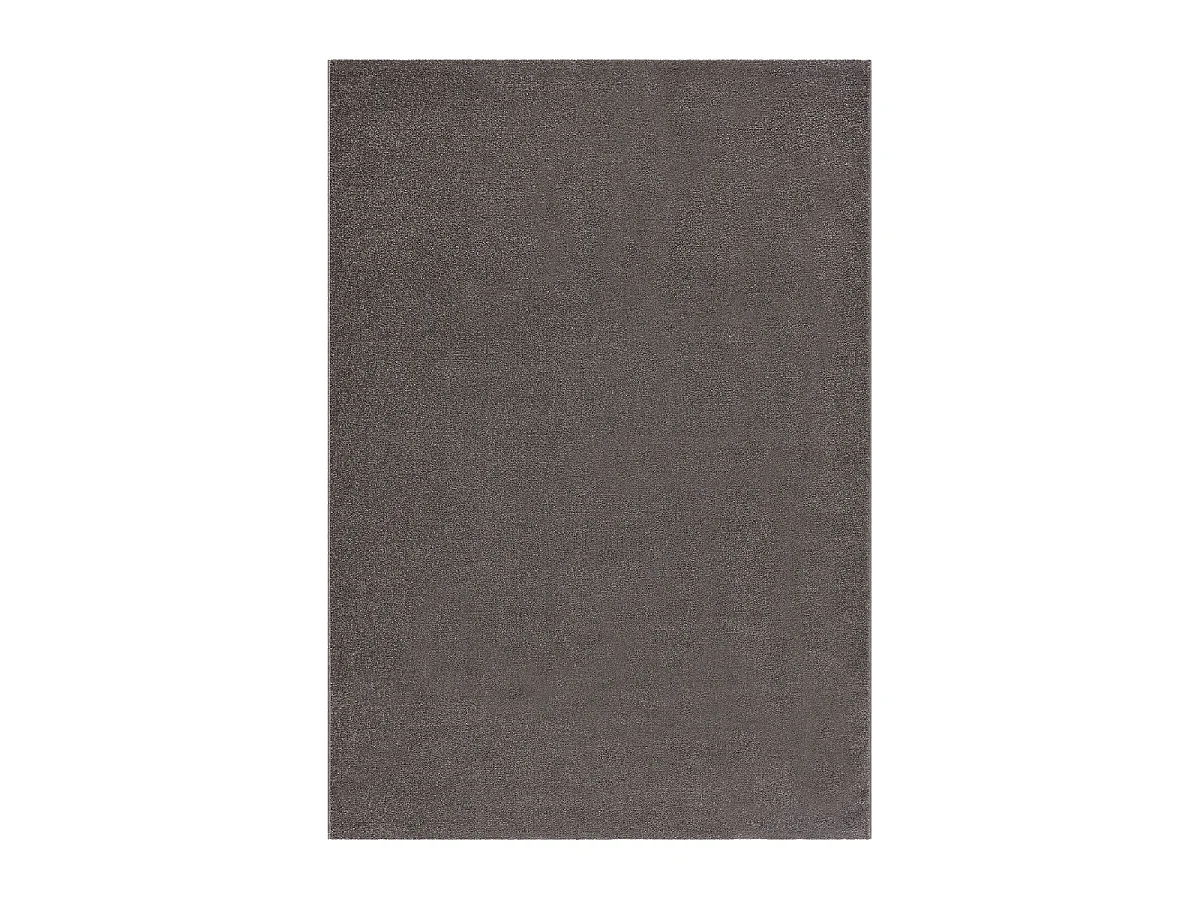 tapis chambre 120x170 tissé gris rectangle motif uni NOSSA