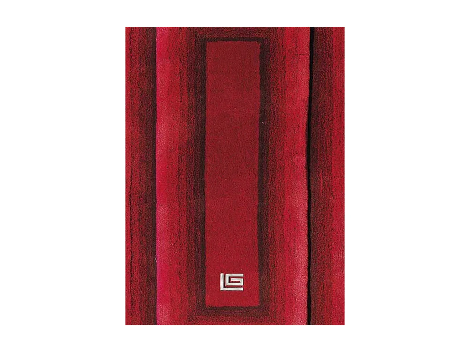 tapis salon 190x290 fait main en laine rouge rectangle METRO