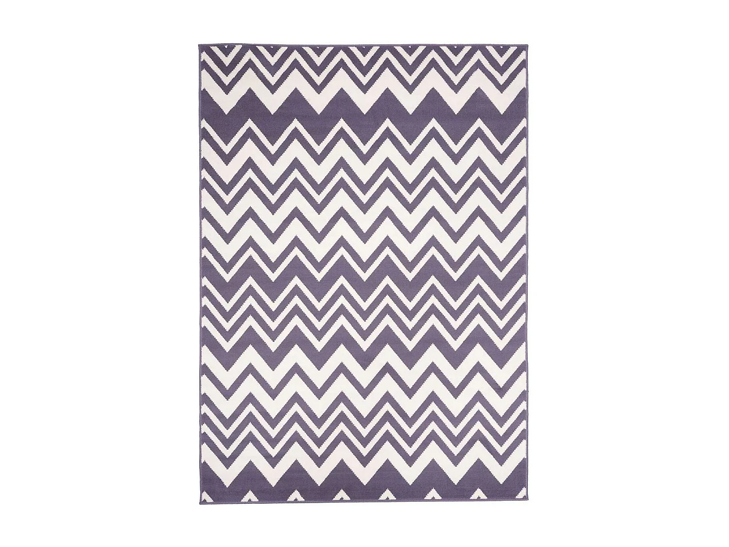 tapis chambre 60x110 tissé gris rectangle motif géométrique LYN1 VAGUES